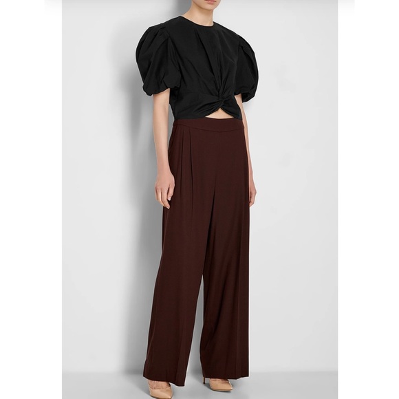 Vince Pants - Vince Drapey Wide Leg Pant in Truffle